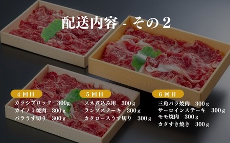 P10-01 【定期便】 豊後・米仕上牛 部位 17種類 食べつくし 6か月 6kg【極】