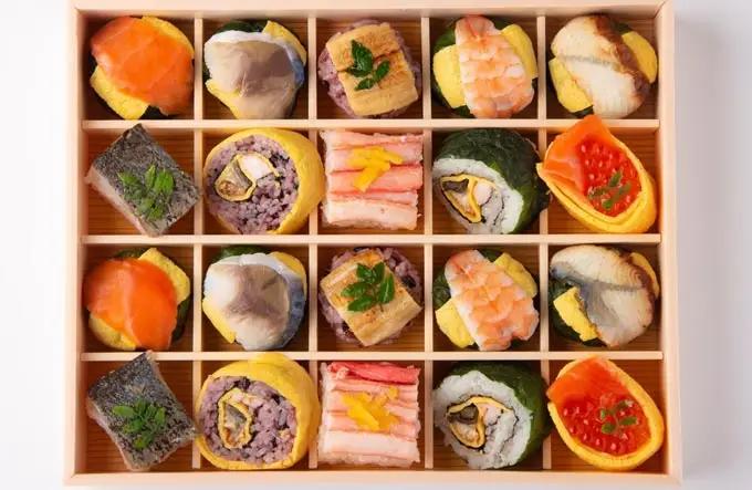 あでやか手鞠わさび葉寿し 20個入 近鉄百貨店 奈良店 おすし お寿司 わさび HJ-01