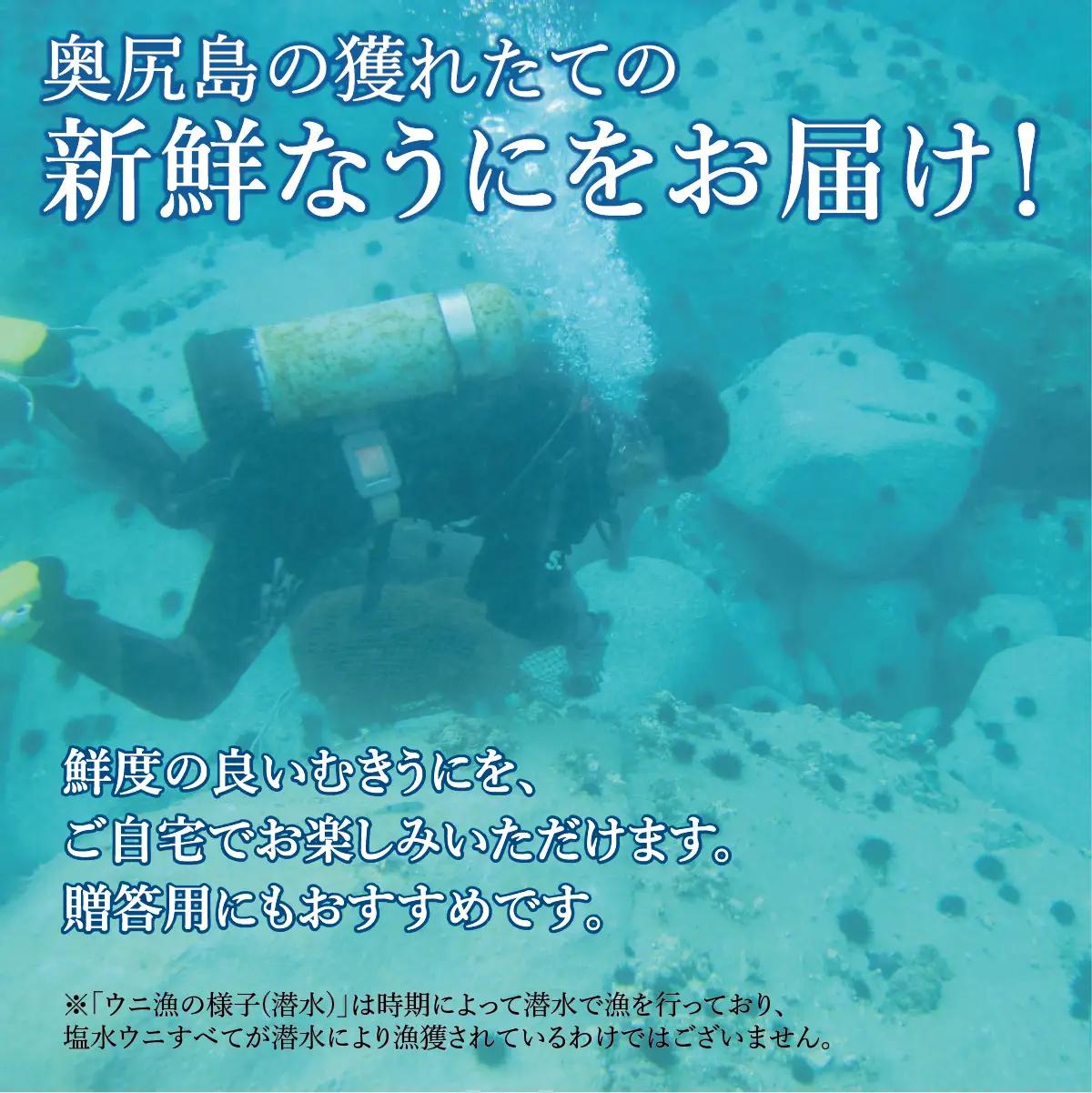 【2026年7月上旬頃より順次発送】北海道奥尻産「キタムラサキウニ」50g×5パック (塩水パック)【期日指定不可】