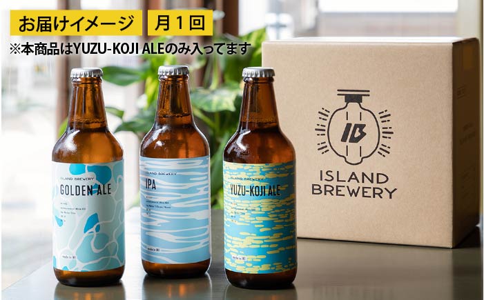 【全12回 定期便 】クラフトビール 地ビール  YUZU-KOJI ALE 6本 【ISLAND BREWERY】 《 壱岐市 》[JED017] 216000 216000円
