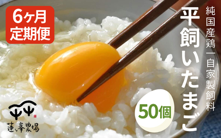 【定期便】 平飼いたまご 50個×6ヶ月間