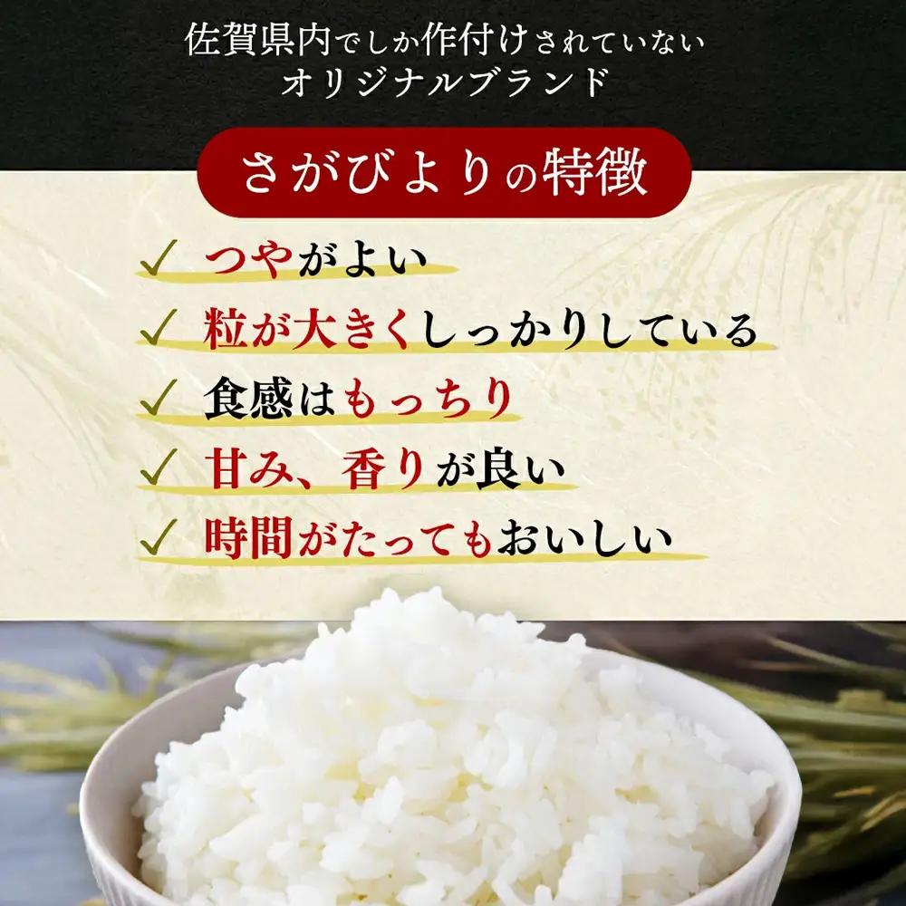 【先行受付 新米 定期便6ヶ月 令和8年産】さがびより 精米 10kg×6回 (H015241)