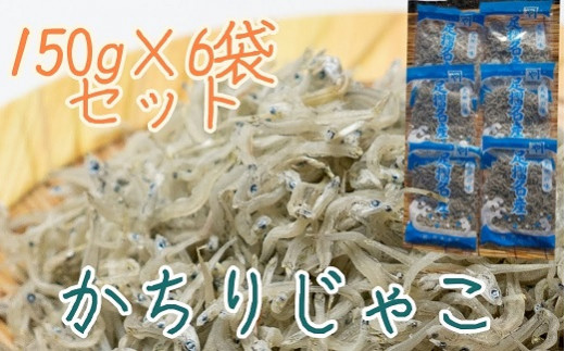 
岡本水産加工のかちりじゃこ「特盛」（150ｇ×6袋）冷凍便 シラス 無添加 釜揚げ しらす丼 ちりめん丼【R00334】
