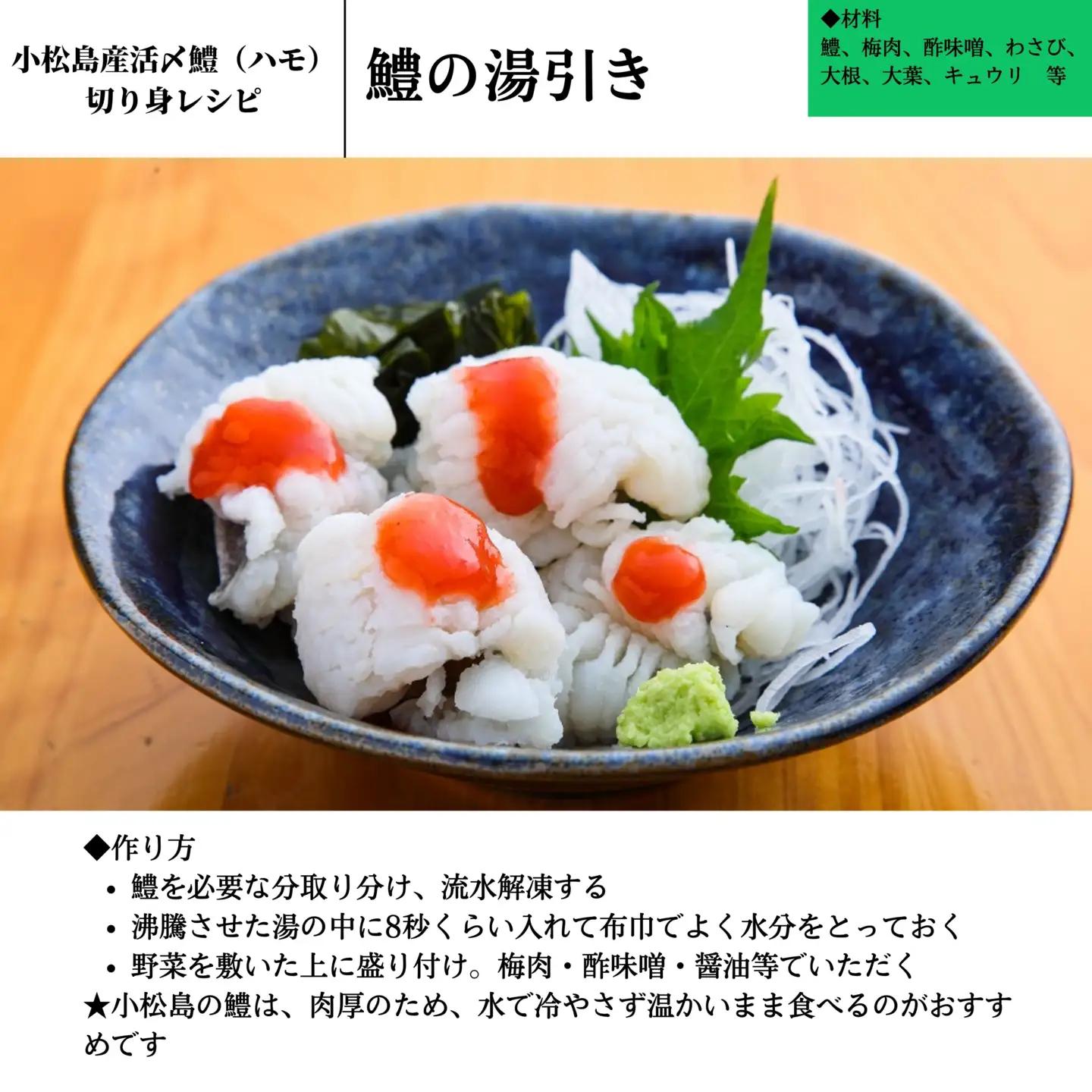 ハモ 切り身 1.2kg 小松島産 鱧 ハモ