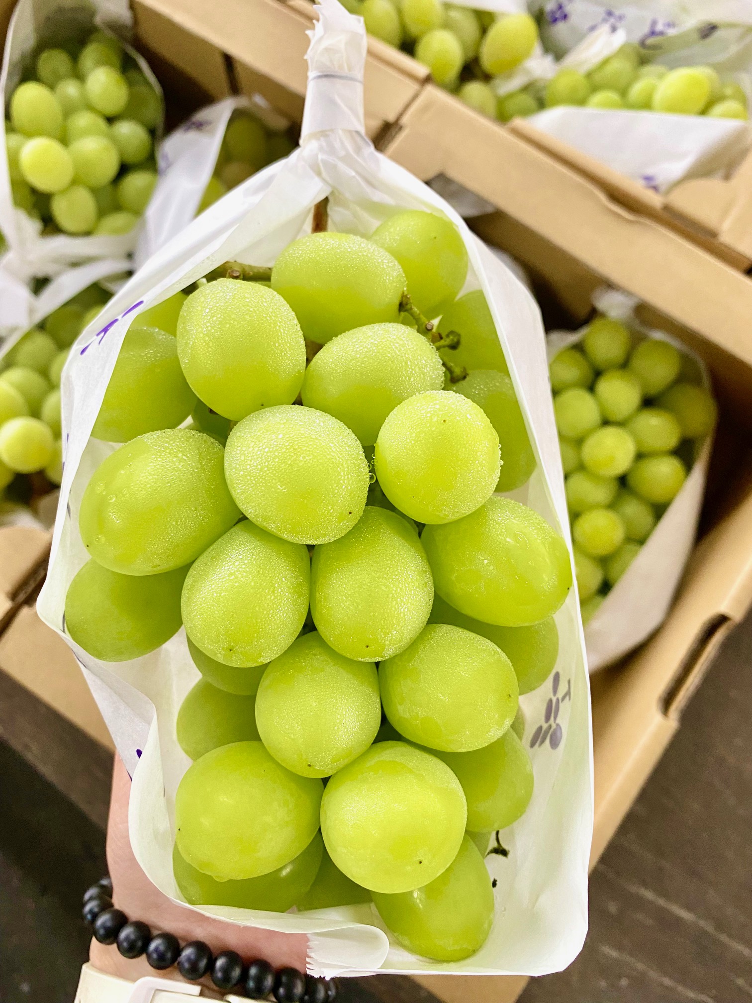 【 数量限定 】 伊万里産 シャインマスカット 約1kg(500g前後×2房) 113-B627