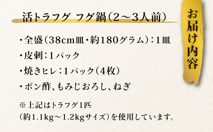 【長崎県産】トラフグフグ刺し・フグ鍋セット（2～3人前）  / ふぐ フグ とらふぐ トラフグ 刺身 河豚 ふぐ刺し 鍋 なべ / 南島原市 / ながいけ [SCH033]