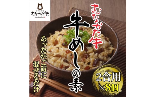 むなかた牛　牛めしの素　8個セット【すすき牧場】_HA1347