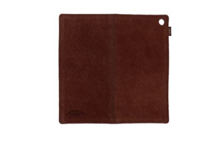 アウトドアに便利！牛革を使用した汚れ防止マット （ソイルブラウン） フィールドマットMG-002 鍋つかみや鍋敷きにも使える