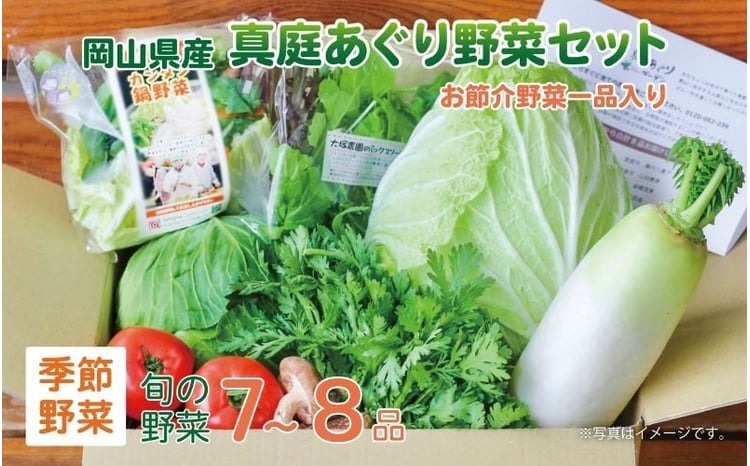 まにわの野菜 真庭あぐり野菜セット 7～8品 便利なカット野菜入り / 詰め合わせ 産地直送 お試し 岡山県 新鮮 あぐりガーデン 国産 【配送不可地域：北海道／沖縄県／離島】 yasai001 【jujy046-01】