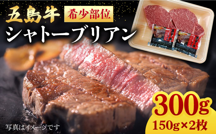 
            【毎月数量限定】五島牛 シャトーブリアン 300g 150g × 2枚 / A4 A5 牛肉 ヒレ フィレ ヘレ 五島市 / 肉のマルヒサ [PCV038]
          