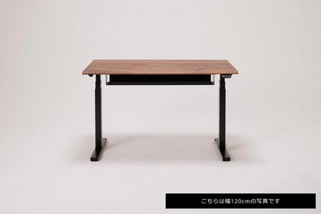 【幅160cm】【ウォールナット】【配線トレー付】電動昇降デスク 無垢材 パソコンデスク WAAKstandingPro