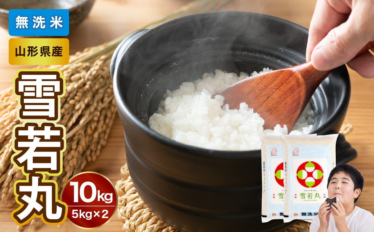 山形県産 令和7年産 無洗米 雪若丸 10kg【山形県産 BG精米製法】
