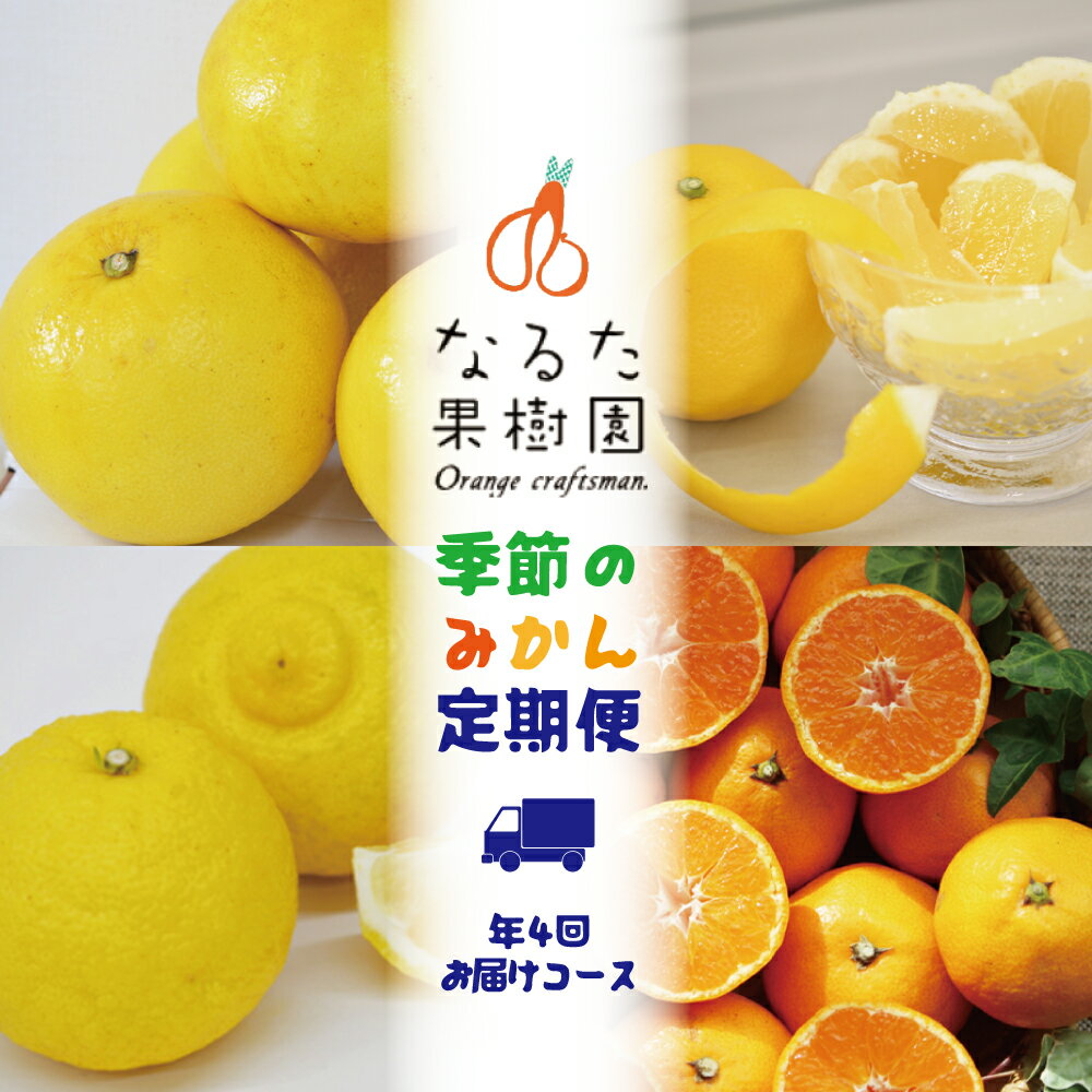 【ふるさと納税】 なるた果樹園 季節のみかん定期便 年4回 お届けコース 柑橘 果物 フルーツ 贈答用 ギフト 贈り物 家族 国産 旬 果汁 ビタミンC 栄養 健康 おやつ デザート 甘い 爽やか 自然 おいしい 食べ比べ 食卓 産地直送 農家 宿毛市 高知市