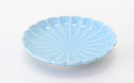 【瀬戸焼】5.0菊花丸取皿 御深井 2枚セット 【ヤマハツクリタ株式会社】 / 食器 和食器 丸皿 / 瀬戸市[BBDV021]