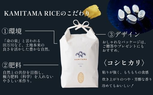 コシヒカリ 令和8年 10kg 米 コメ こめ 萩産 KAMITAMA 10kg×1