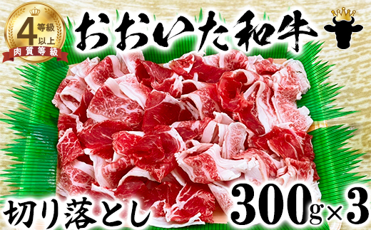 おおいた和牛 切り落とし（300g×3）【ニード牧場】＜129-001_5＞