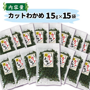 カットわかめ 15g×15袋 小分け ＼ わかめ ／