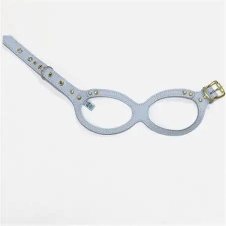 メガネハーネス【3S+サイズ】サムシングブルー ゴールド金具(本革製) kazama premium【1641398】