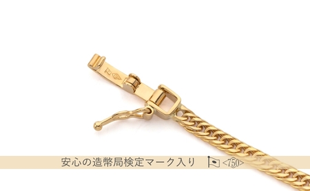 K18 12面トリプル喜平 ブレスレット 4g 18cm ファッション アクセサリー しなやか 高級感 金 プラチナ 日本製 千葉市 千葉県