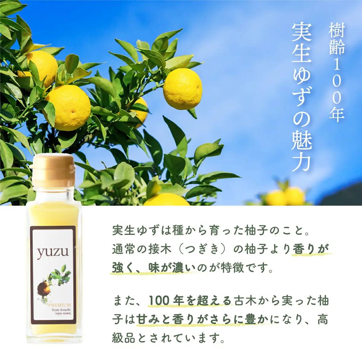 100年ゆず果汁＜100ml×5本セット＞  S153 [S-07] 【株式会社森海家】