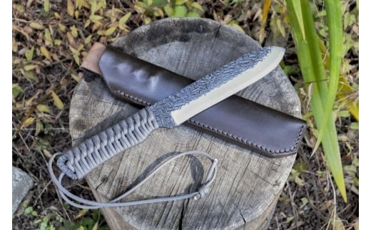 土佐鍛 焚き火遊び鉈フルタング 剣型 グレー | ナイフ キャンプ アウトドア 打刃物 土佐 鉈 剣鉈 なた 職人 山林 狩猟 熊 刃物 薪割り ハンドメイド 釣り 伝統 工芸 高知県 南国市