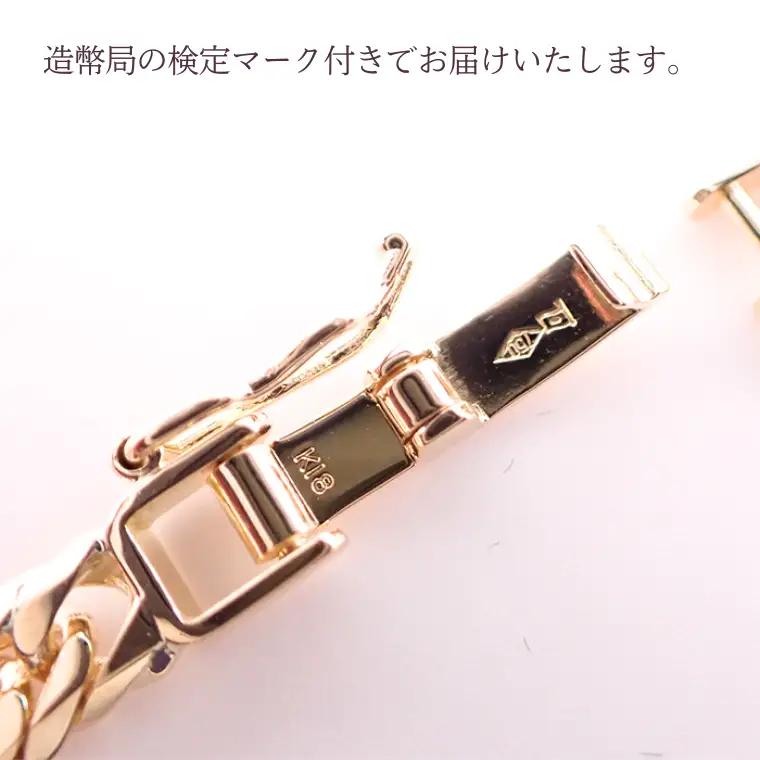 K18 6面ダブルキヘイネックレス20g　60cm