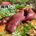 【ふるさと納税】 鹿肉 ロース ブロック 約500g ジビエ 肉 鹿 しか シカ 鹿ロース 高タンパク 低カロリー 鉄分豊富 冷凍 阿波ジビエ 阿波地美栄