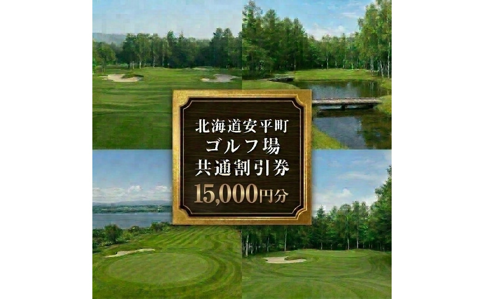 【ふるさと納税】安平町ゴルフ場共通割引券　15000円分（5000円×3枚）