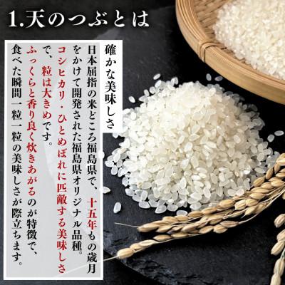 ふるさと納税 矢吹町 【発送月固定定期便】【2025年12月より順次発送予定】天のつぶ 無洗米 20kg全3回 |  | 01