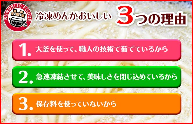 麺名人 なにわうどん（5食×6パックセット）【冷凍うどん 簡単調理 麺 一人暮らし】 010B683