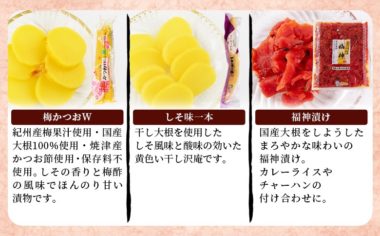 ＜漬物詰め合わせ 10種セット＞翌月末迄に順次出荷【 漬け物 詰め合わせ 食べ比べ セット 加工品 国産 沢庵 たくあん 大根 しそ味 ごはん ご飯のお供 お茶漬け 付け合わせ 】【b0917_kn】