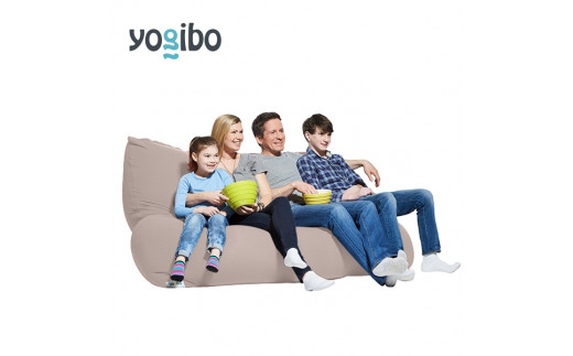 ビーズクッション Yogibo Double (ヨギボー ダブル) ライトグレー [M370-1LG]