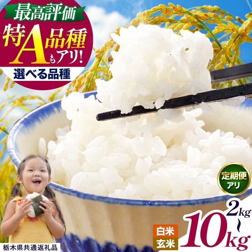 【ふるさと納税】 訳あり 限定 選べる 定期便 お米 白米 玄米 こしひかり | 米 こめ コメ コシヒカリ とちぎの星 にじのきらめき ミルキークイーン いちご 農家さん応援米 こしひかり 2kg 4kg 5kg 10kg | 数量限定 人気 栃木県 真岡市 送料無料 栃木県共通返礼品