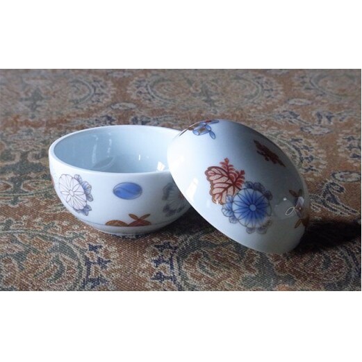深川製磁 【有田焼】菊七宝　ボンボニエール A75-13_イメージ2