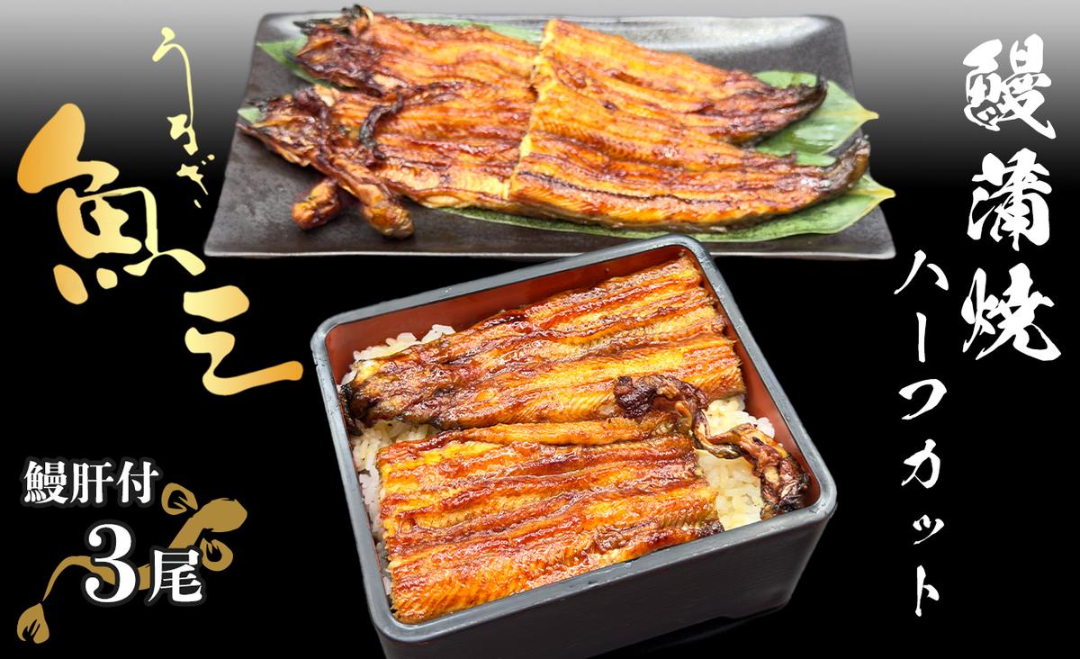 高島屋選定品 うなぎ 蒲焼き 3尾 ハーフカット タレ・肝付き 国産鰻 国産 うなぎ蒲焼 惣菜 おかず