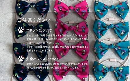 猫の首輪 necono -mannine Scarf Ribbon gondola balloon- 【ピンク】ネコちゃん用ネックレス |　猫 ペット 猫の首輪  ペットグッズ