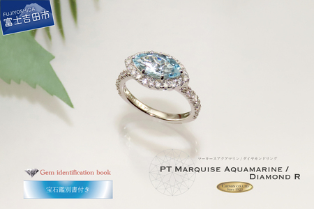 PT　マーキースアクアマリン/ダイヤモンドリング　KT-1187