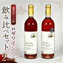 【ふるさと納税】北海道ワイン 余市 葡萄作りの匠 ロゼワイン飲み比べセット 750ml × 2本 レゲントロゼ ツヴァイゲルトレーベロゼ 赤ワイン お酒 飲み比べ 葡萄 田崎正伸 宍戸富二 ビーフシチュー ローストビーフ ステーキ 北海道 余市町 送料無料