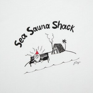 【Sea Sauna Shackオリジナル】ロゴTシャツ ホワイト Sサイズ【1632480】