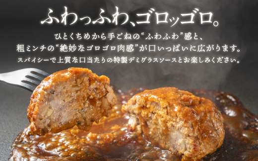 まる姫ポークと国産牛の贅沢デミグラスハンバーグ 140g×10個(総重量 1.4kg) 【CO-1】｜送料無料 ハンバーグ まる姫ポーク 100％国産牛 デミグラスソース 特製デミグラス デミグラス 