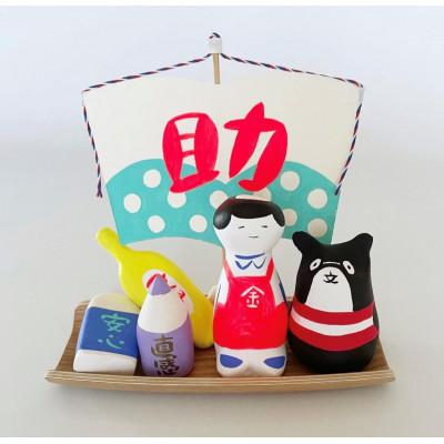 ふるさと納税 川西市 寺田マユミデザイン　あさの文具オリジナル置物『助け舟』