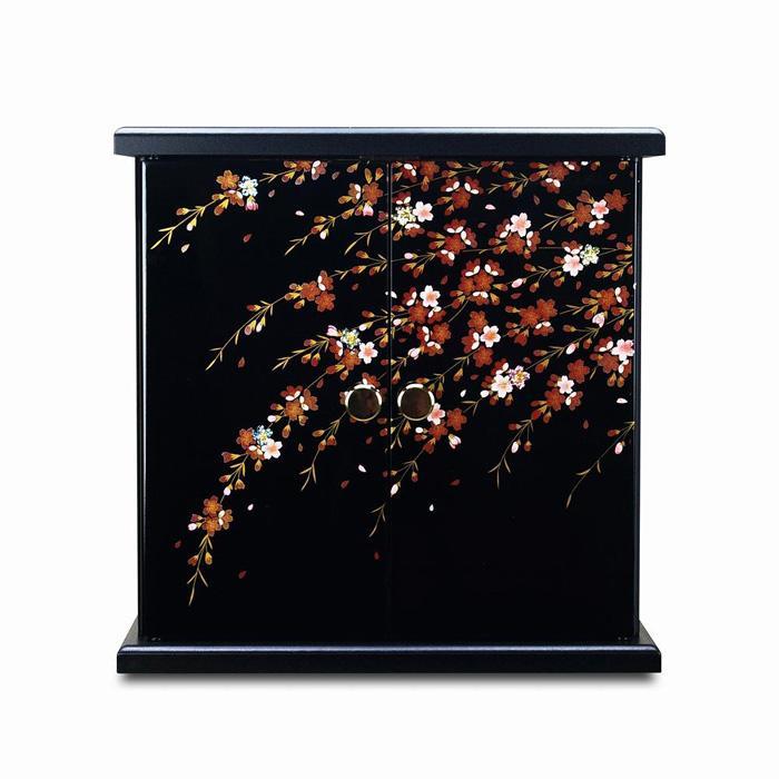 【ふるさと納税】タツクラフト 紀州塗り ミニ仏壇 雅 小 しだれ桜 【Tk166】 | 仏壇 日用品 人気 おすすめ 送料無料