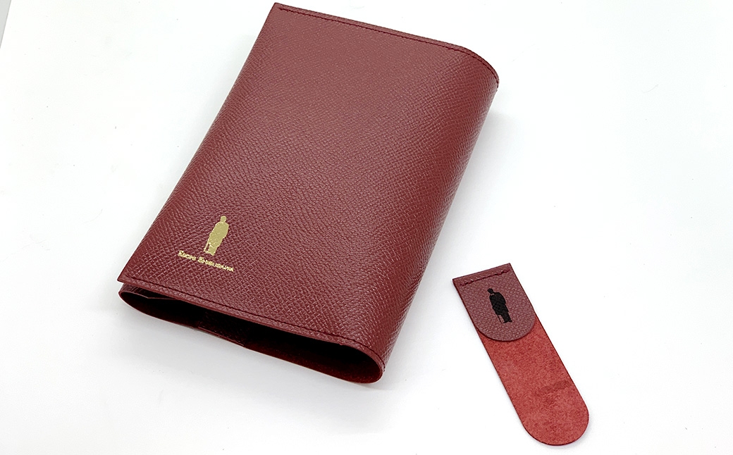 
                  渋沢栄一翁 レザーブックカバー & しおり セット （ ワイン ） ブックカバー 栞 レザー 文庫サイズ シンプル デザイン フランス革 牛革 革 革製品
                