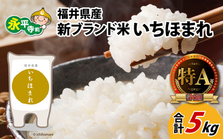 令和7年度産 福井県産新ブランド米 いちほまれ 5kg [A-002025]