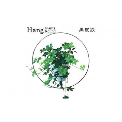 ふるさと納税 幸田町 GRAVIRoN Hang Plants シリーズ Round　 黒皮鉄(プランツハンガー)
