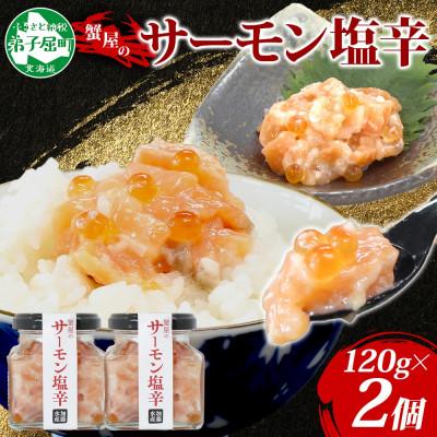 ふるさと納税 弟子屈町 サーモン塩辛 120g瓶×2個 ご飯のおとも 海鮮 北海道 弟子屈町 3112