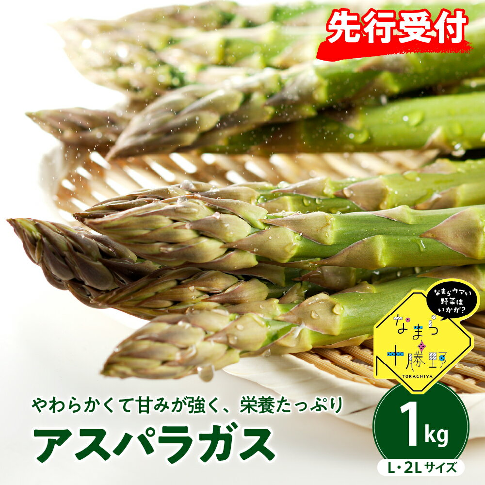 【ふるさと納税】【先行予約】【2026年出荷分】 北海道産 【 アスパラガス 1kg 】 グリーン アスパラ グリーンアスパラ 春 旬 季節 野菜 青果 1キロ 緑 green お取り寄せ おうちグルメ ギフト 贈り物 送料無料 冷蔵 なまら十勝野 北海道 とかち 芽室町