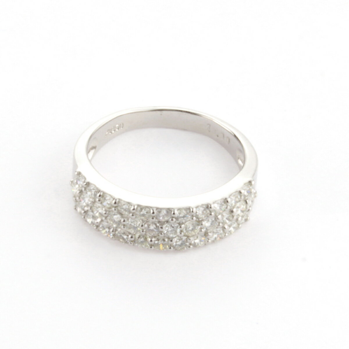 プラチナ950 ダイヤ1.0ct パヴェ リング R639DI-P2【サイズ：8号〜16号（0.5刻み可）】 指輪 レディース ファッション ギフト プレゼント 誕生日 記念日 お祝い エレガント おしゃれ 大人 ケース付 ラッピング アクセサリー ジュエリー 鑑別書付 保証書付