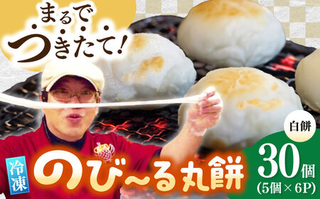 【手作りつきたて急速冷凍】佐賀県産もち米100%自慢の杵つき丸白餅(冷凍)計30個入(40g×5個×6P) / 佐賀県 / 山代ガス株式会社 旬菜舎[41AABM019]