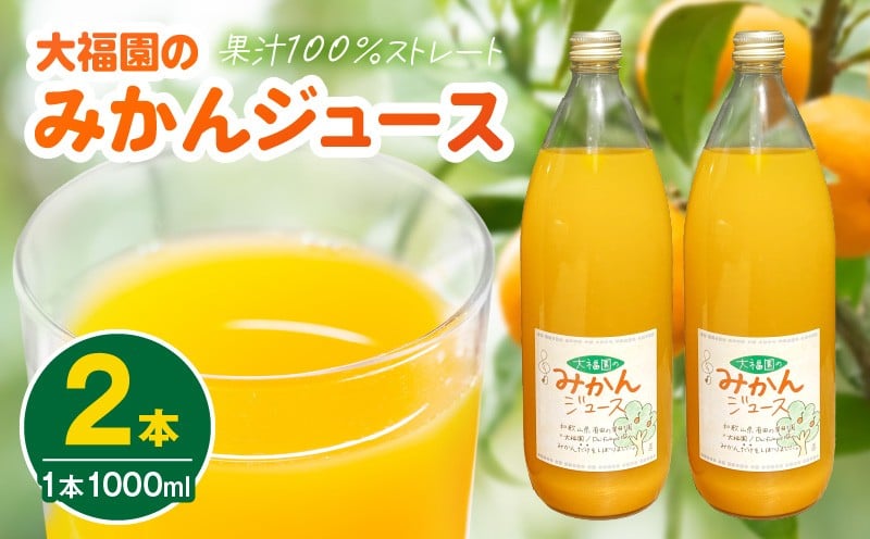 
            BT6014_和歌山県有田産 大福園のみかんジュース1000ml×2本
          